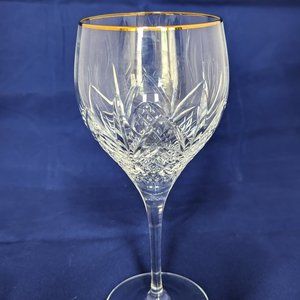 Vintage Royal Doulton Crystal ASCOT GOLD Wine Glass